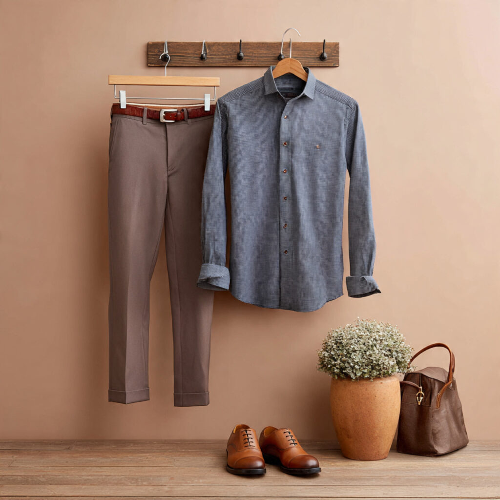 Fitted Button-Down With Tailored Slacks