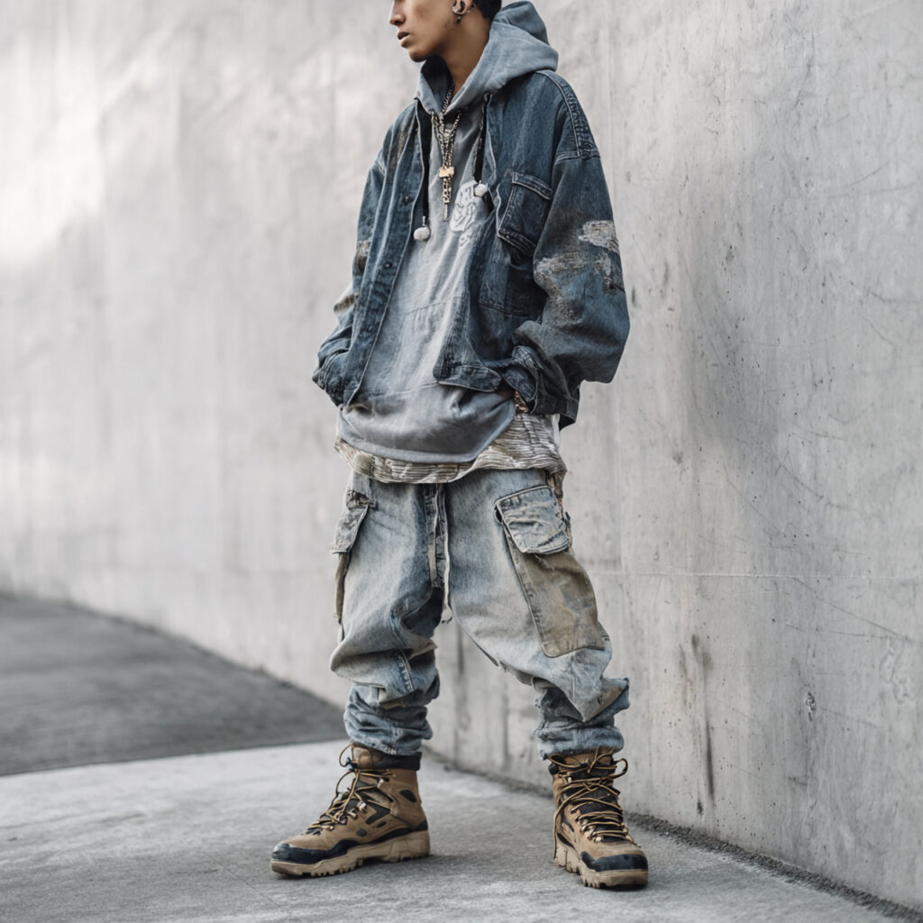 Grunge Outfit Ideas with Oversized Hoodies