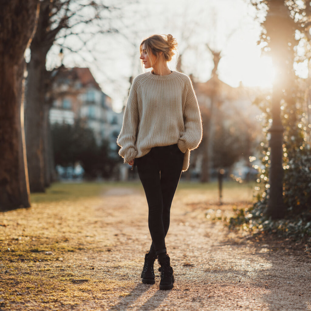 20 Best Casual Winter Outfits for Effortless Cold-Season Style 13 Leggings and Layers for Light Mobility