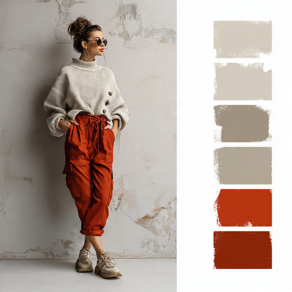 27 Trendy Winter Outfits for Teens: Layering, Color & Comfort 27 Neutral Tones and Pop of Color Idea