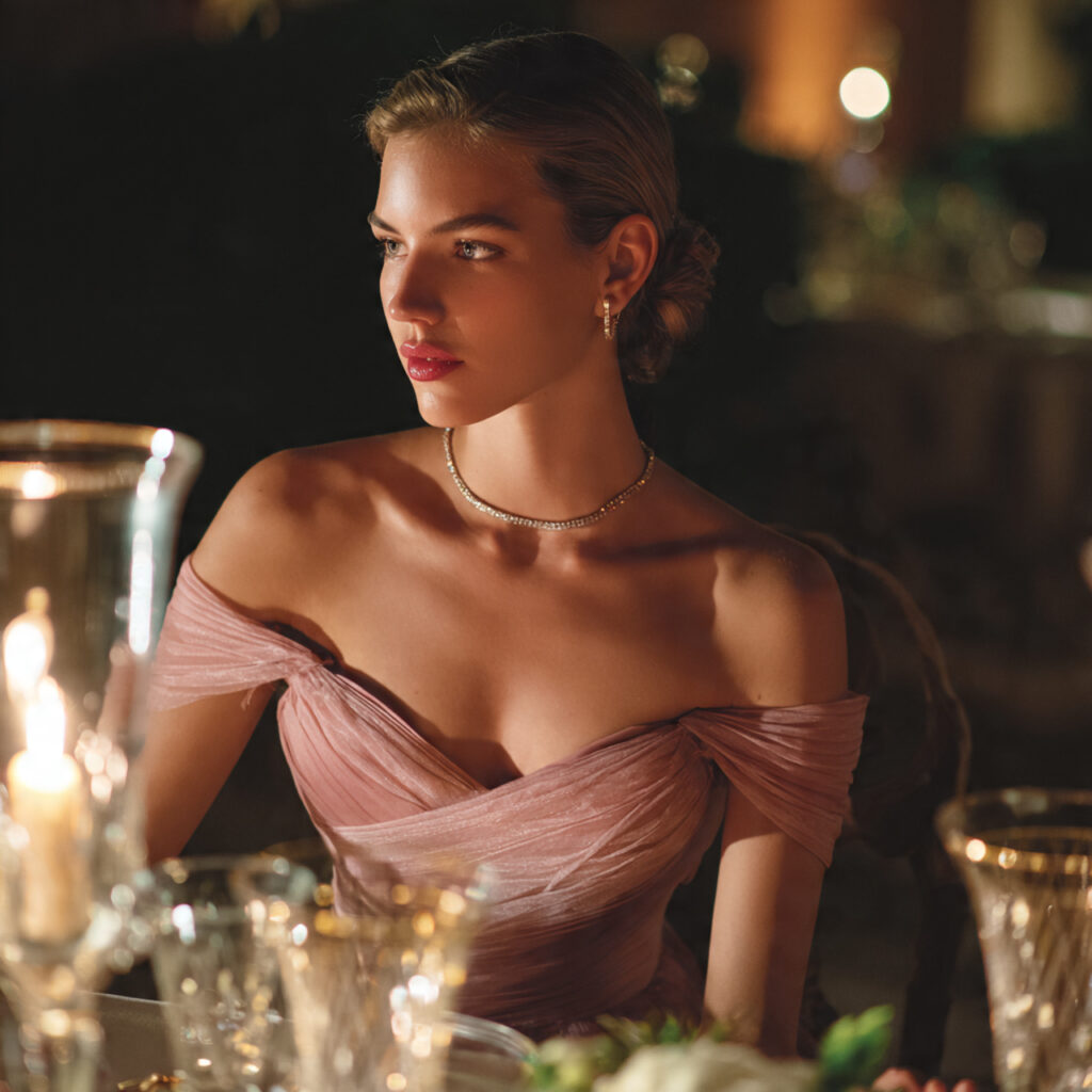 Off-Shoulder Elegance Birthday Dinner Outfit Looks