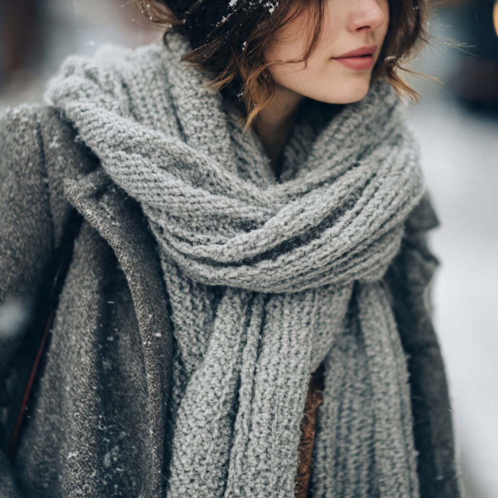 Oversized Scarf Winter Fashion Outfits