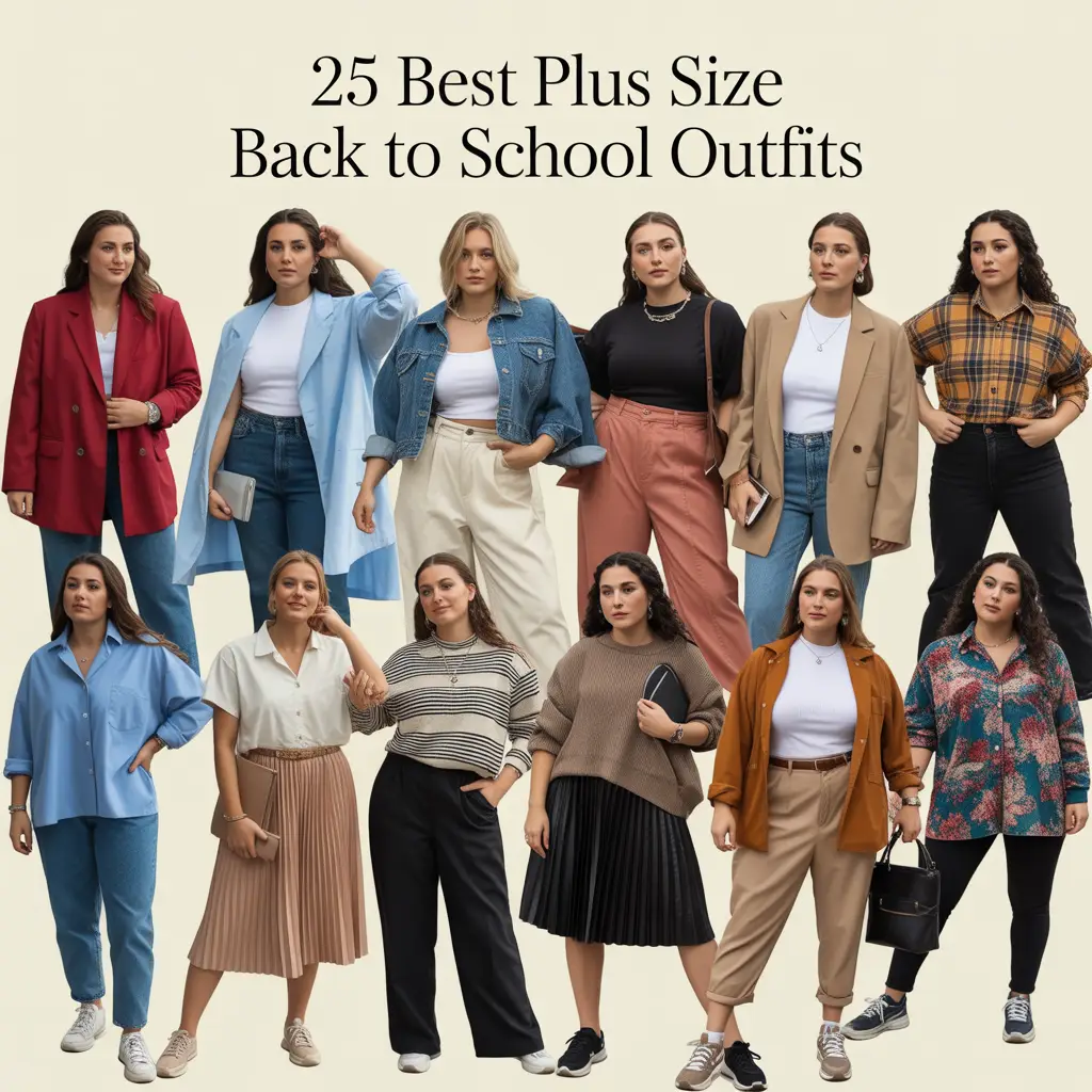 25 Best Plus Size Back to School Outfits for Chic Campus Style 7 Plus Size Back to School Outfits