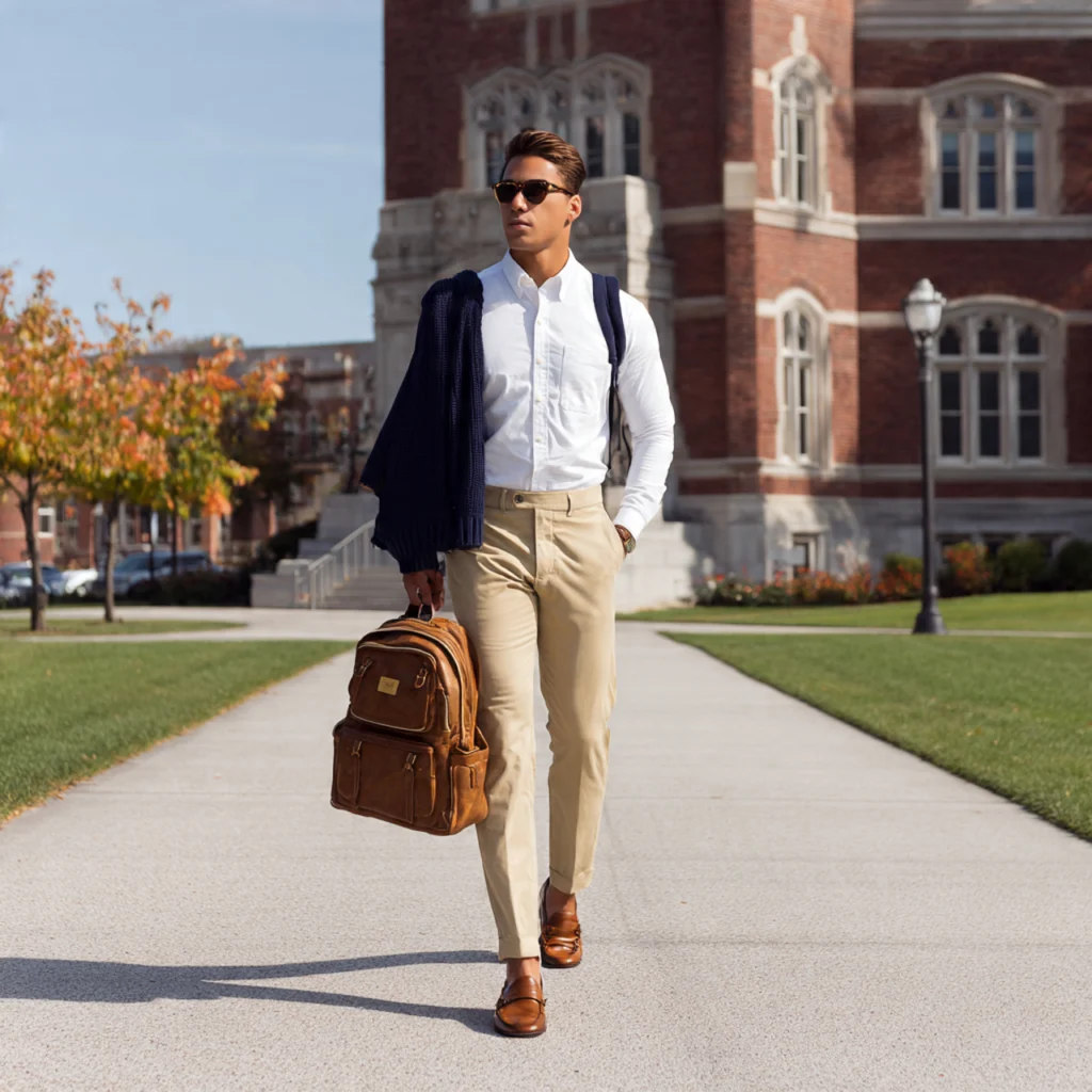 Preppy Back to School Outfits with a Classic Oxford Shirt