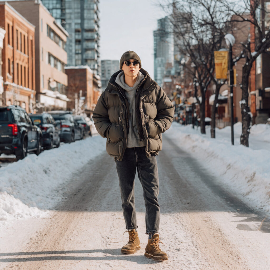 20 Best Casual Winter Outfits for Effortless Cold-Season Style 2 Puffer Jackets That Keep Things Laid Back