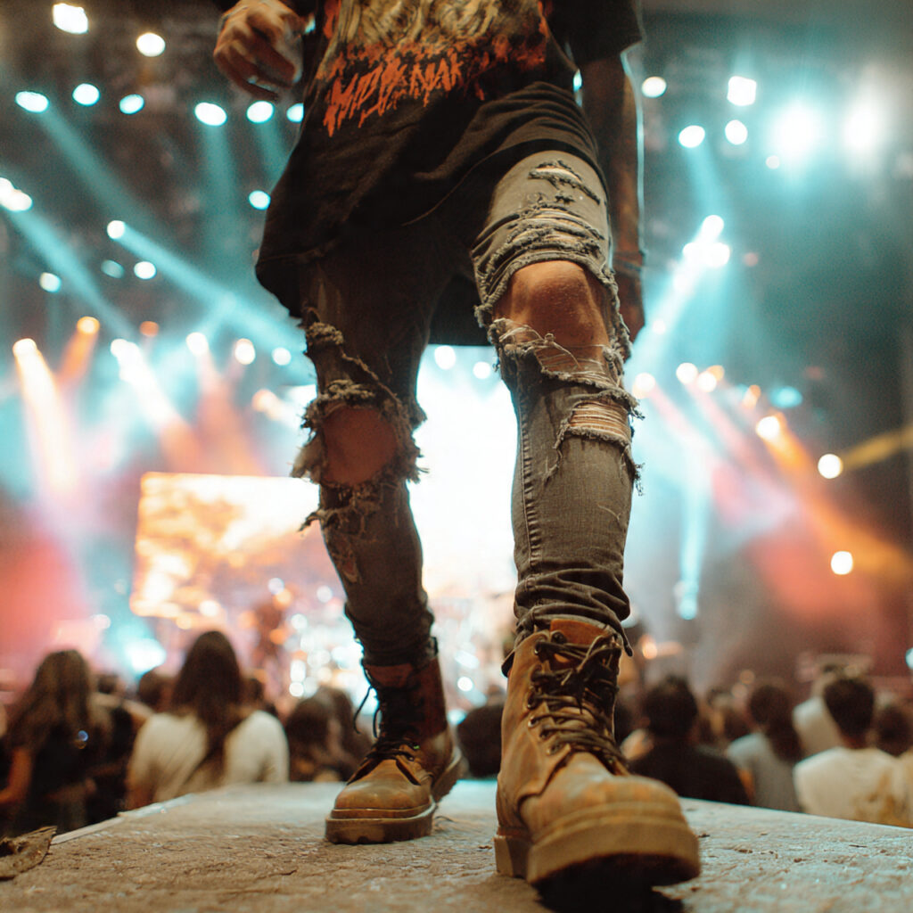 22 Best Rock Concert Outfit Looks for Maximum Impact 6 Ripped Jeans Rock Concert Outfit Looks