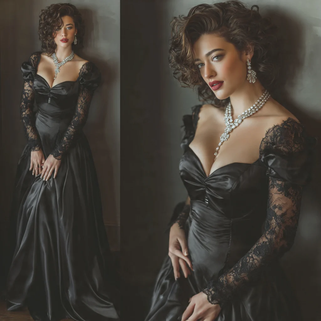 Romantic Goth Outfits for Evening Glamour