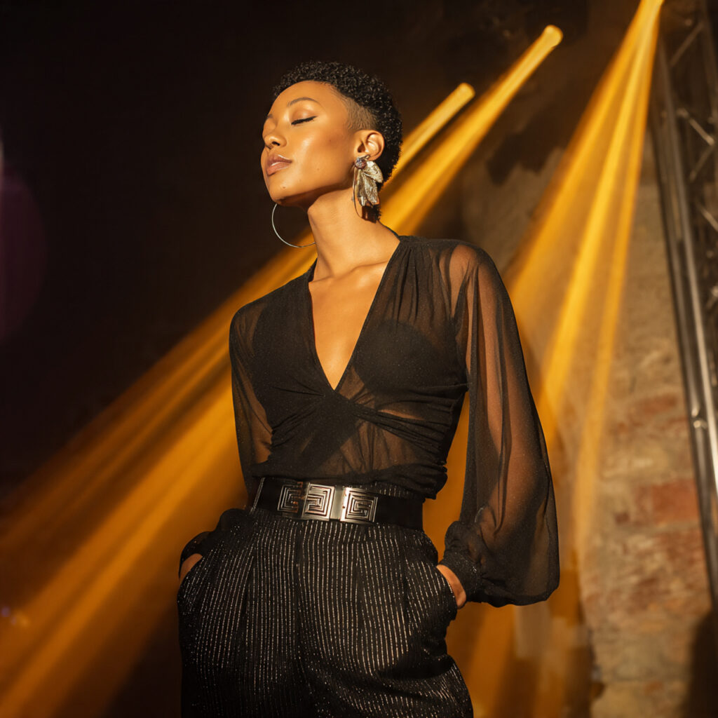 Sheer Tops With Statement Bras