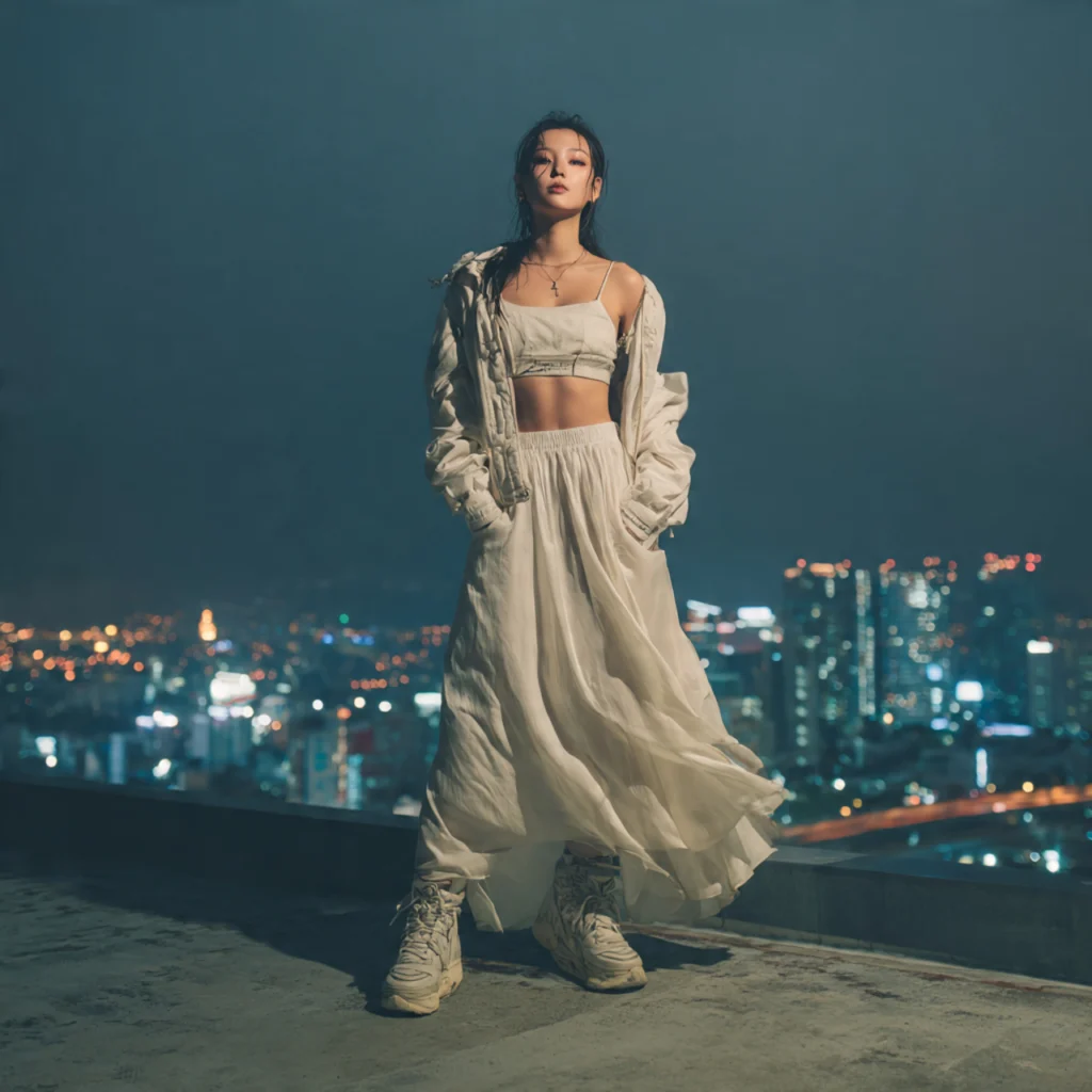 Slip Skirt and Cropped Jacket