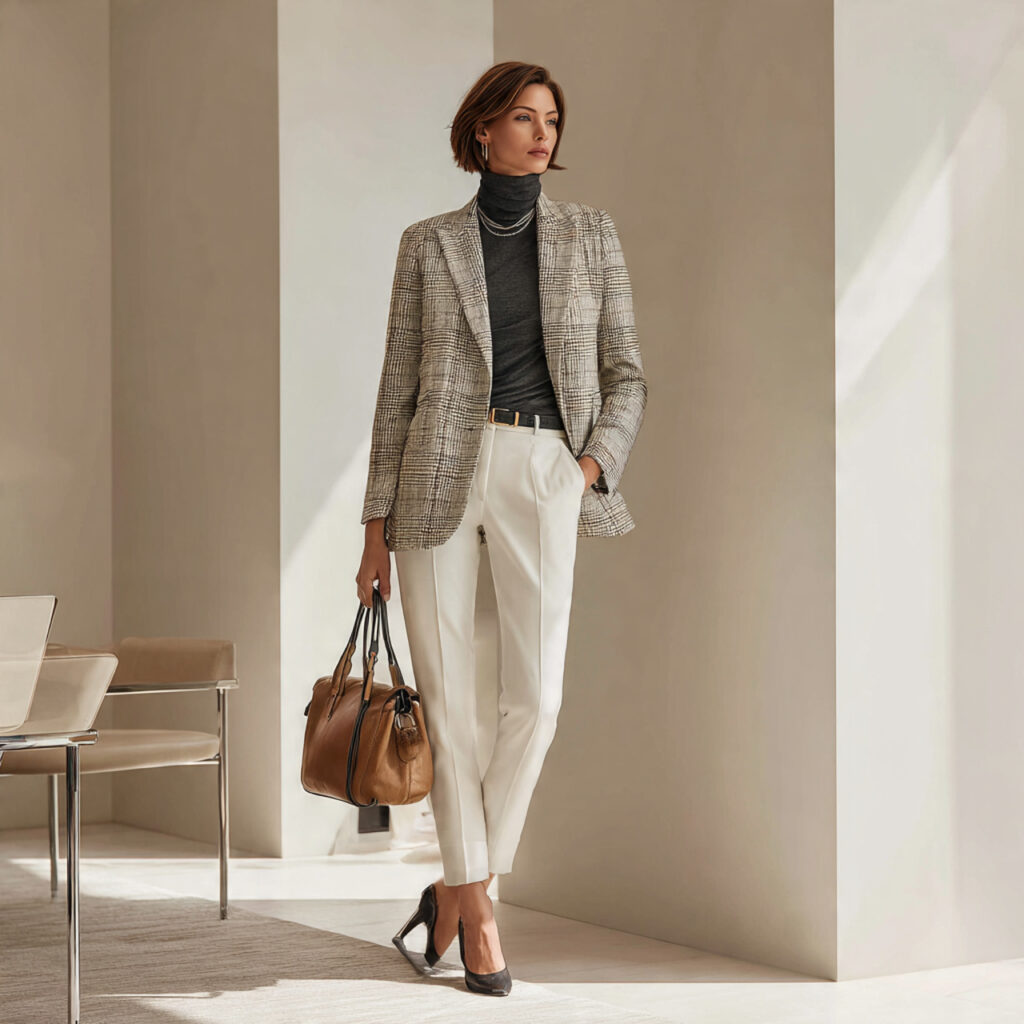 Structured Blazer and Sleek Trousers