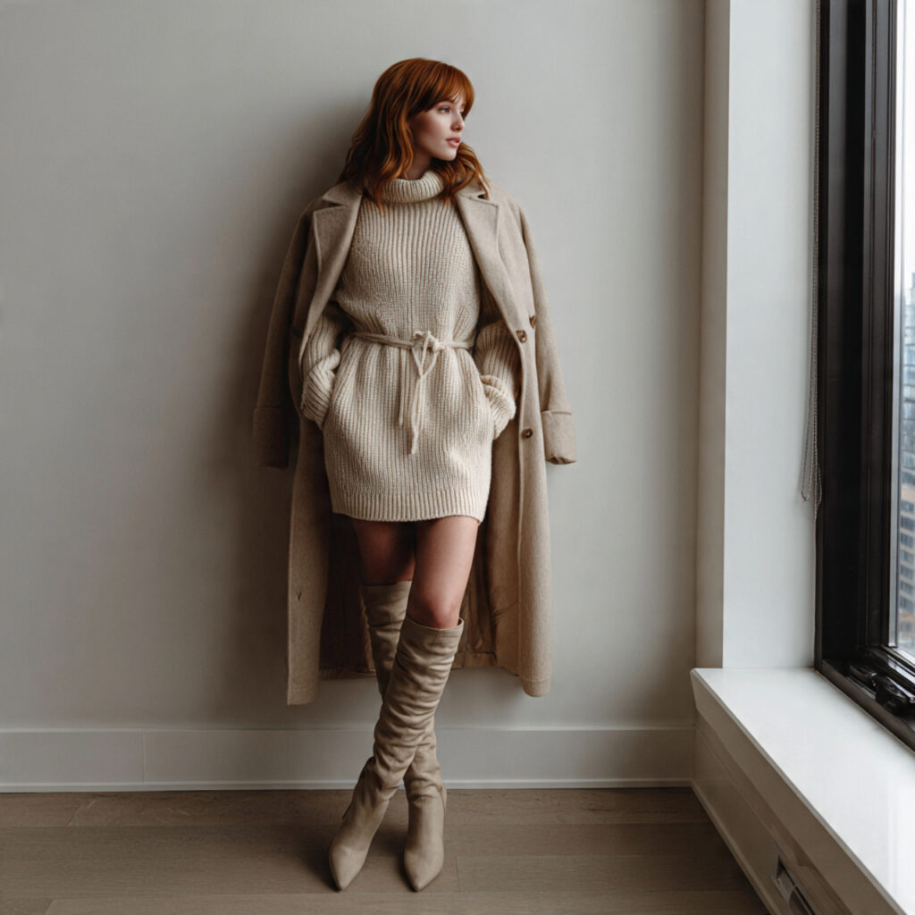 Sweater Dress Winter Fashion Outfits