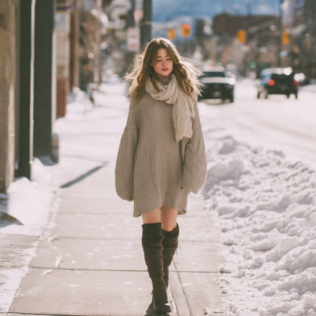 20 Best Casual Winter Outfits for Effortless Cold-Season Style 8 Sweater Dresses for Cozy Simplicity