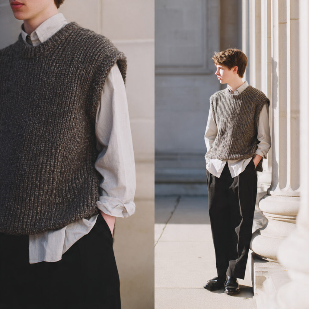 Sweater Vest Aesthetic for College Students