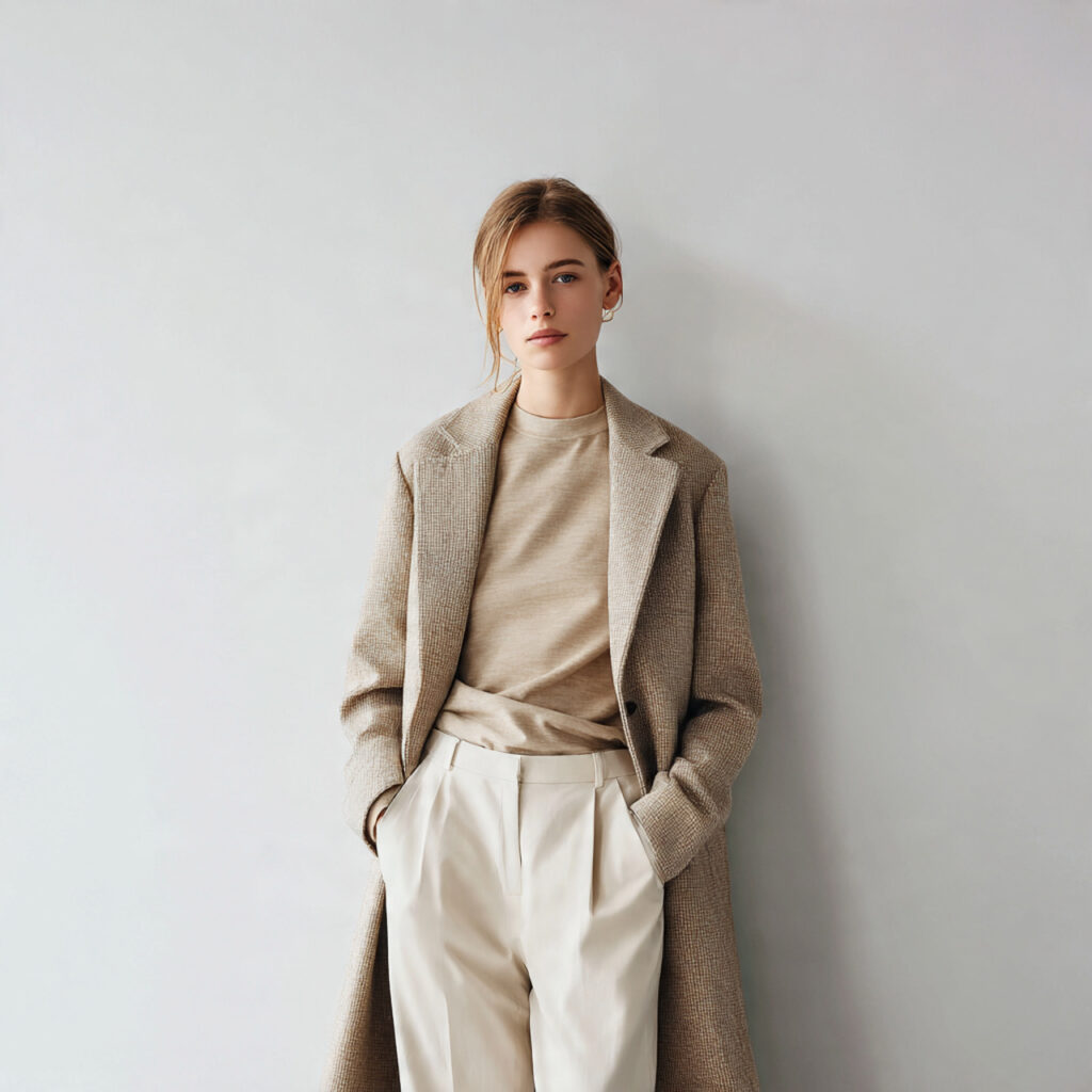 20 Best Minimalist Outfit Ideas to Stay Stylish with Less 10 Tailored Coat with Basic Outfit