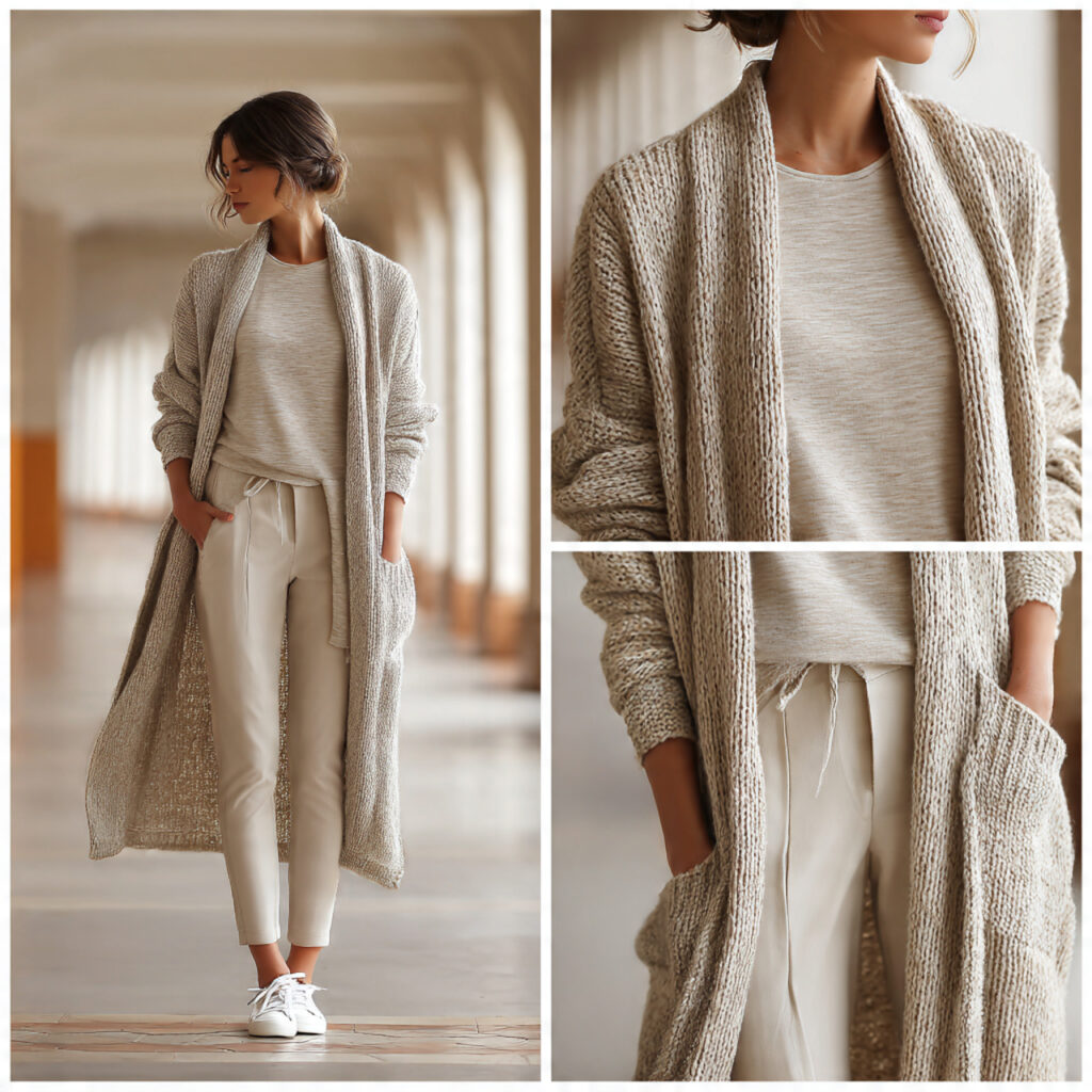 25 Best Winter Outfits for School: Cozy & Trendy Ideas 4 The Long Cardigan Layering Idea
