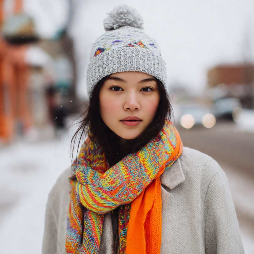 25 Best Winter Outfits for School: Cozy & Trendy Ideas 20 The Vibrant Color Pop Accessory Idea