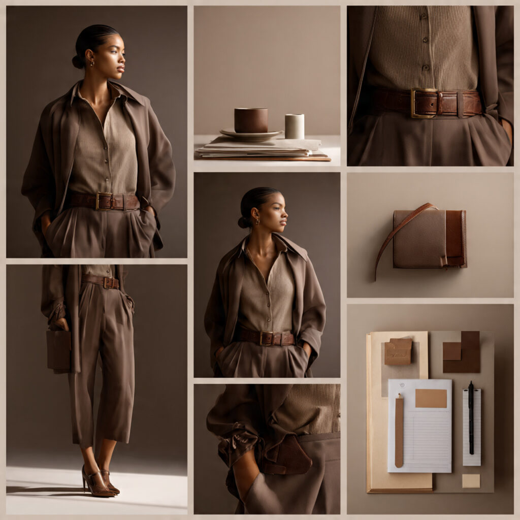 Tonal Outfit With Polished Finish