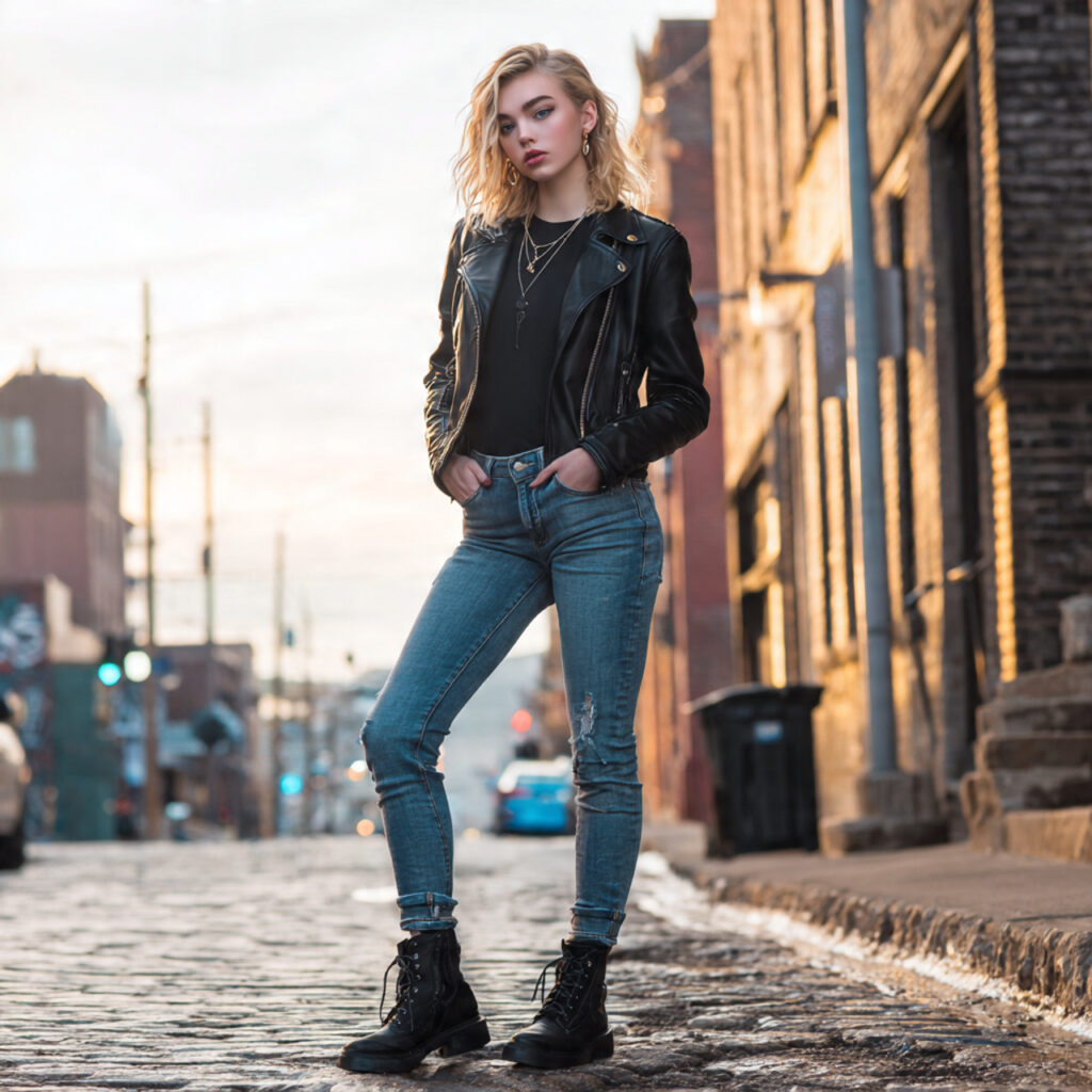 Trendy Outfits for Teens: Edgy Leather Pieces