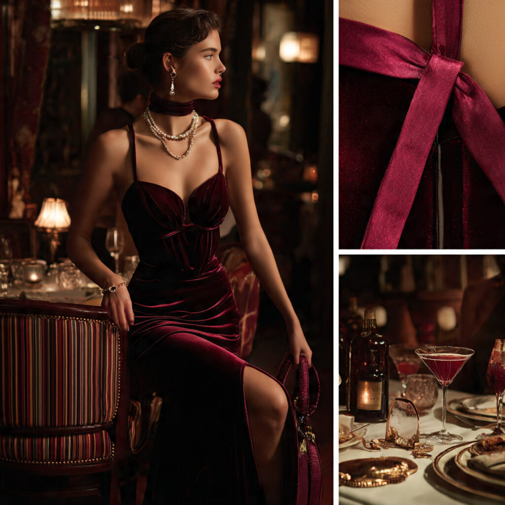 Velvet Luxe Birthday Dinner Outfit Looks