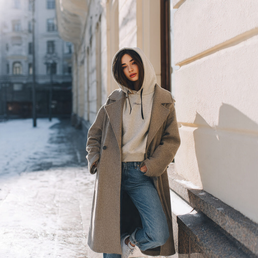 20 Best Casual Winter Outfits for Effortless Cold-Season Style 4 Wool Coats with Relaxed Energy