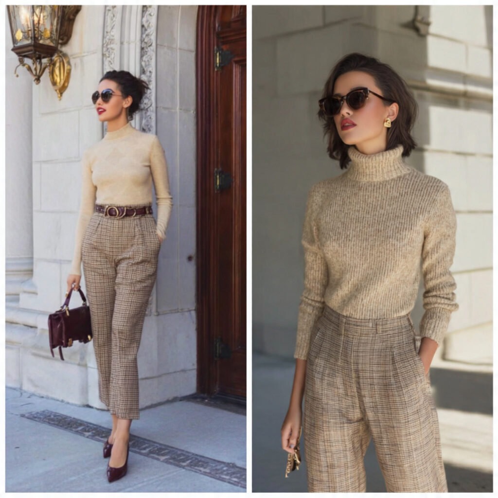 27 Trendy Winter Outfits for Teens: Layering, Color & Comfort 20 Classic Plaid Trousers Outfit Idea