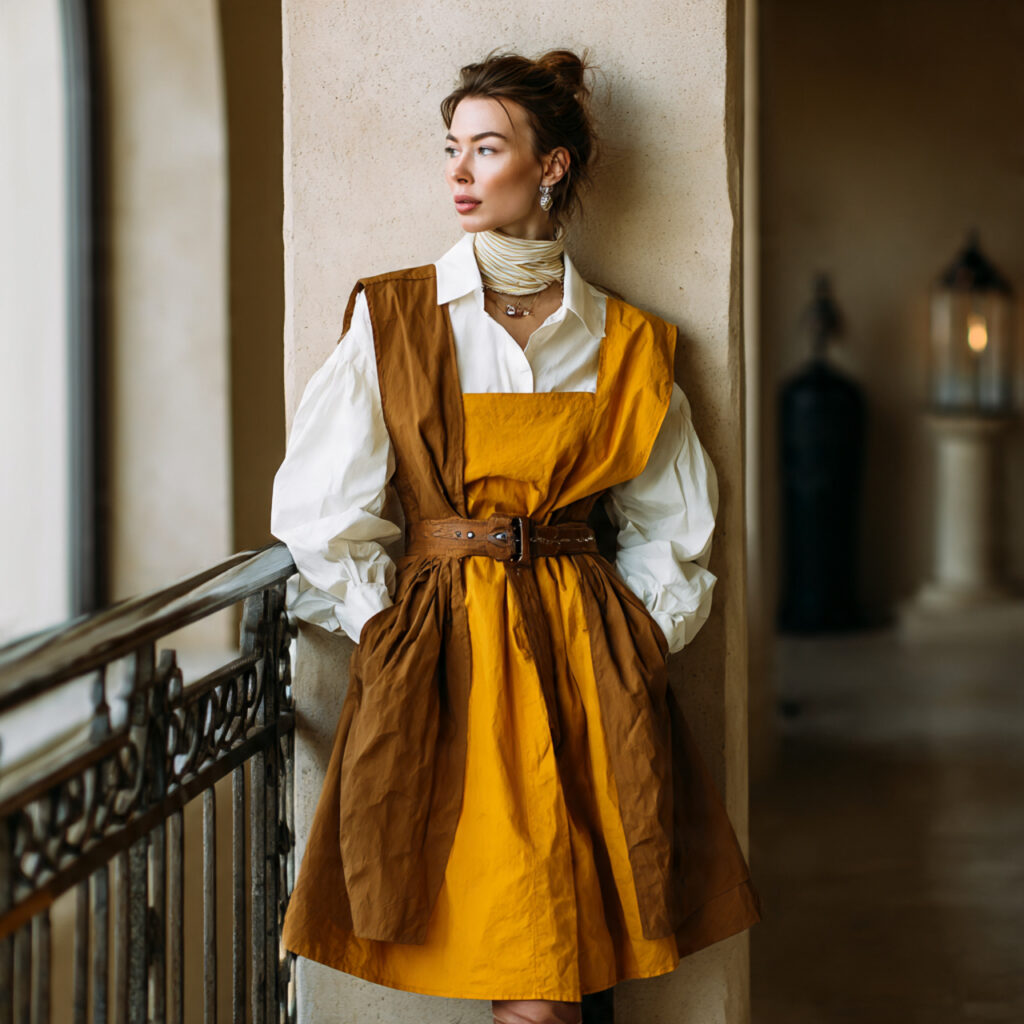 27 Trendy Winter Outfits for Teens: Layering, Color & Comfort 14 Layered Dress Over Long-Sleeve Shirt Idea