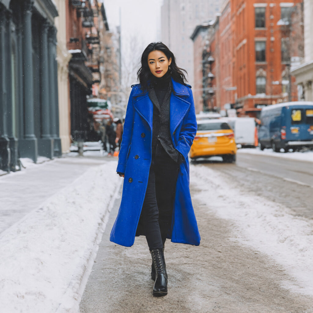 Bold Color Pop Outerwear Idea