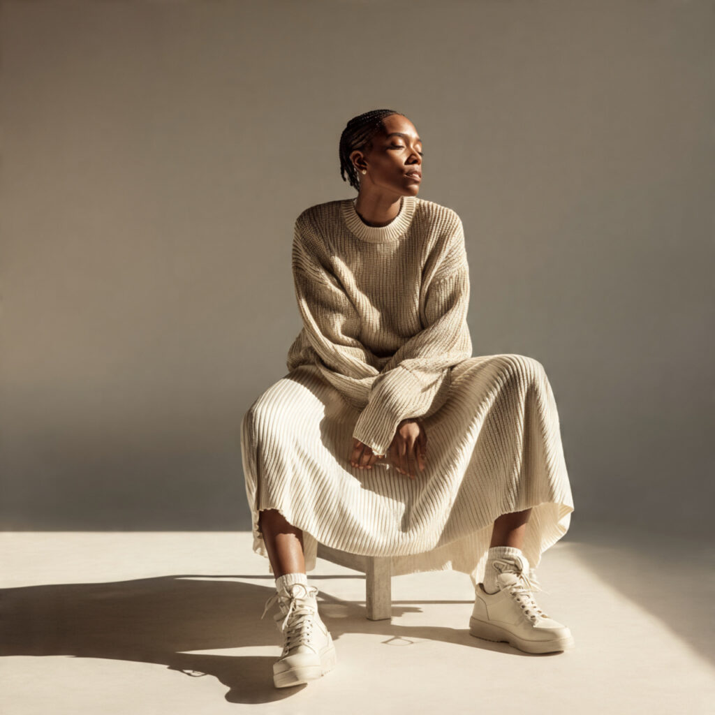 Matching Knit Sweater Set