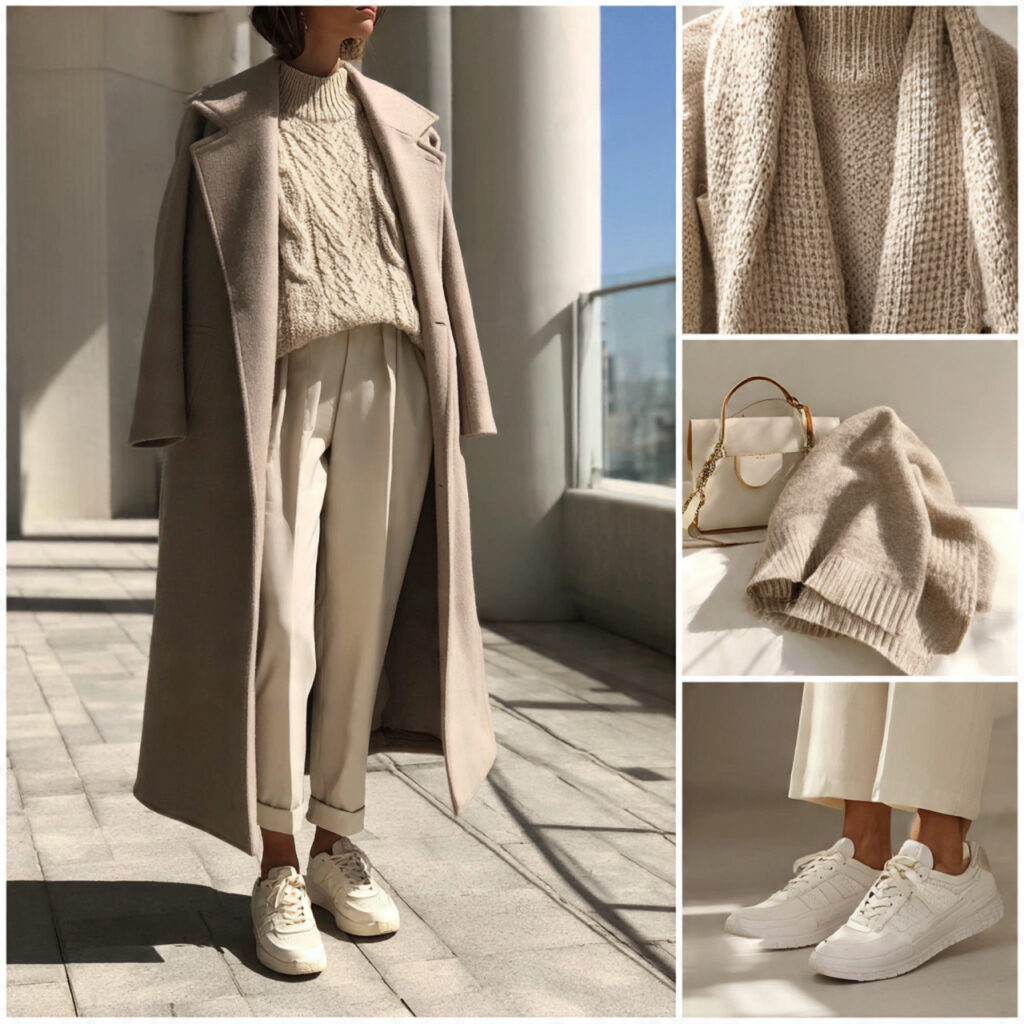 Minimalist Neutral Layering
