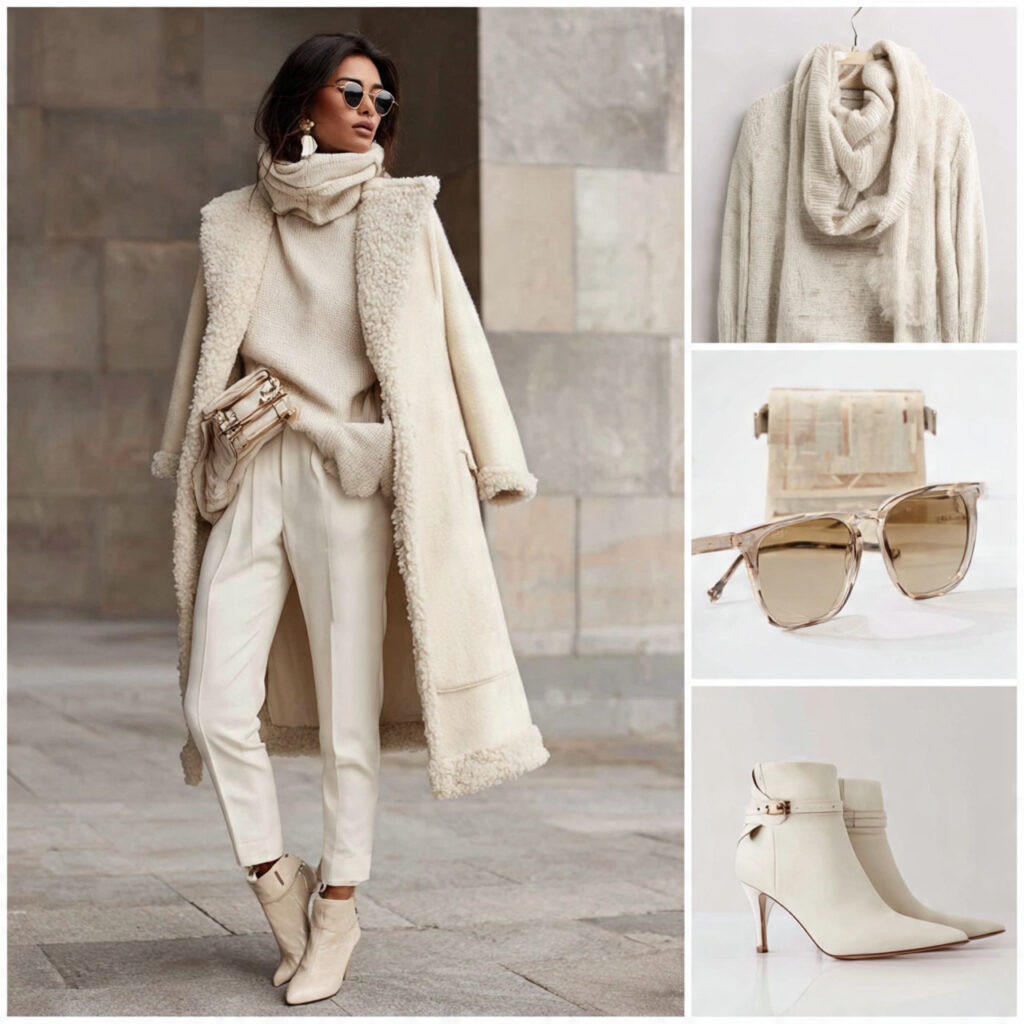 Monochromatic Cream Ensemble Idea