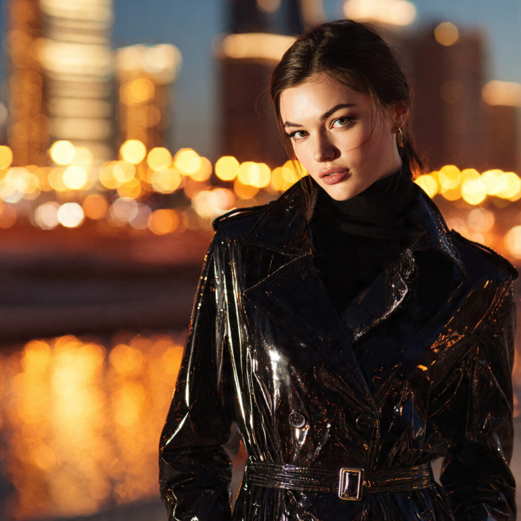 Patent Leather Trench Coat Idea