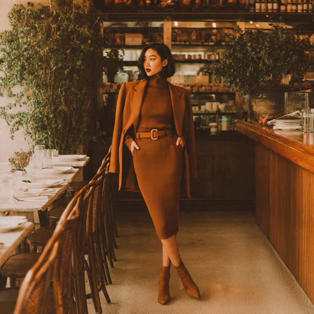 Ribbed Knit Pencil Style