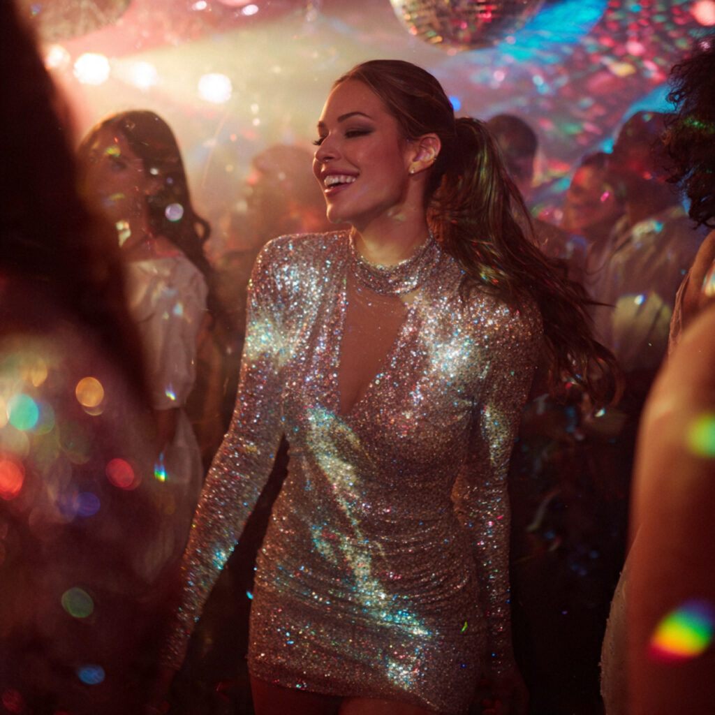 Sequined Bodycon Dress Idea