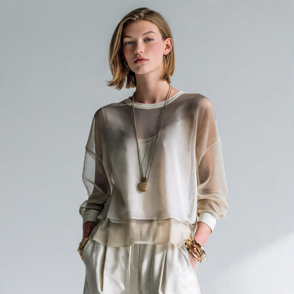 20 Best Party Outfit Ideas for Every Style & Occasion 8 Sheer Mesh Layered Ensemble