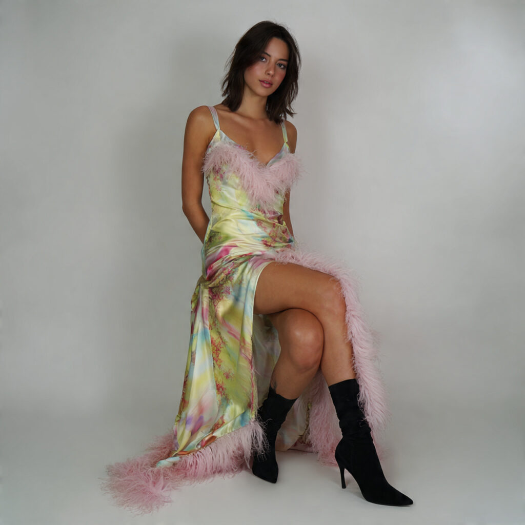 20 Best Party Outfit Ideas for Every Style & Occasion 3 Silk Slip Dress with Faux Fur