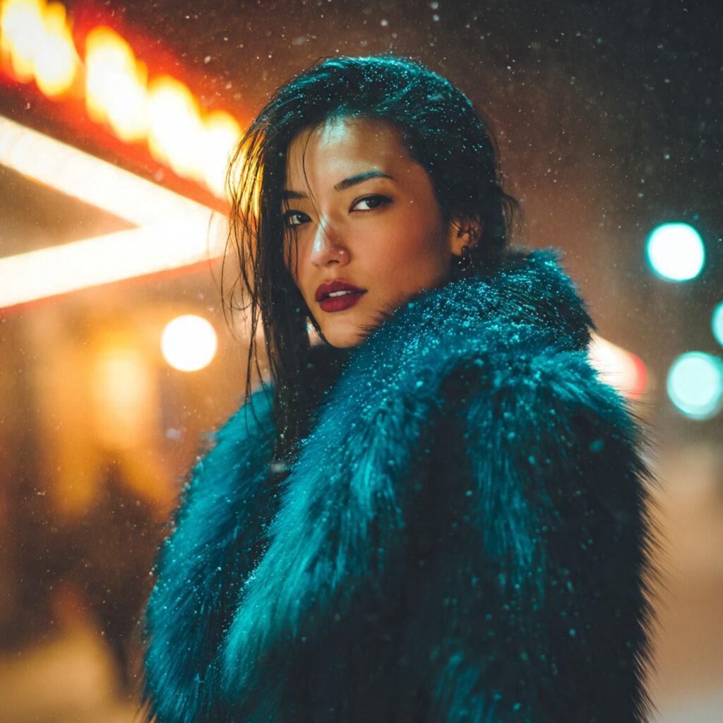 Statement Faux Fur Jacket Idea