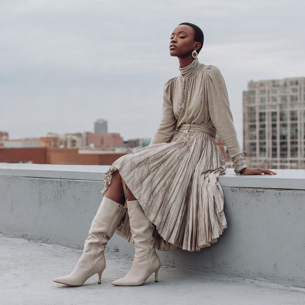 Tall Boot and Midi Skirt Ideas