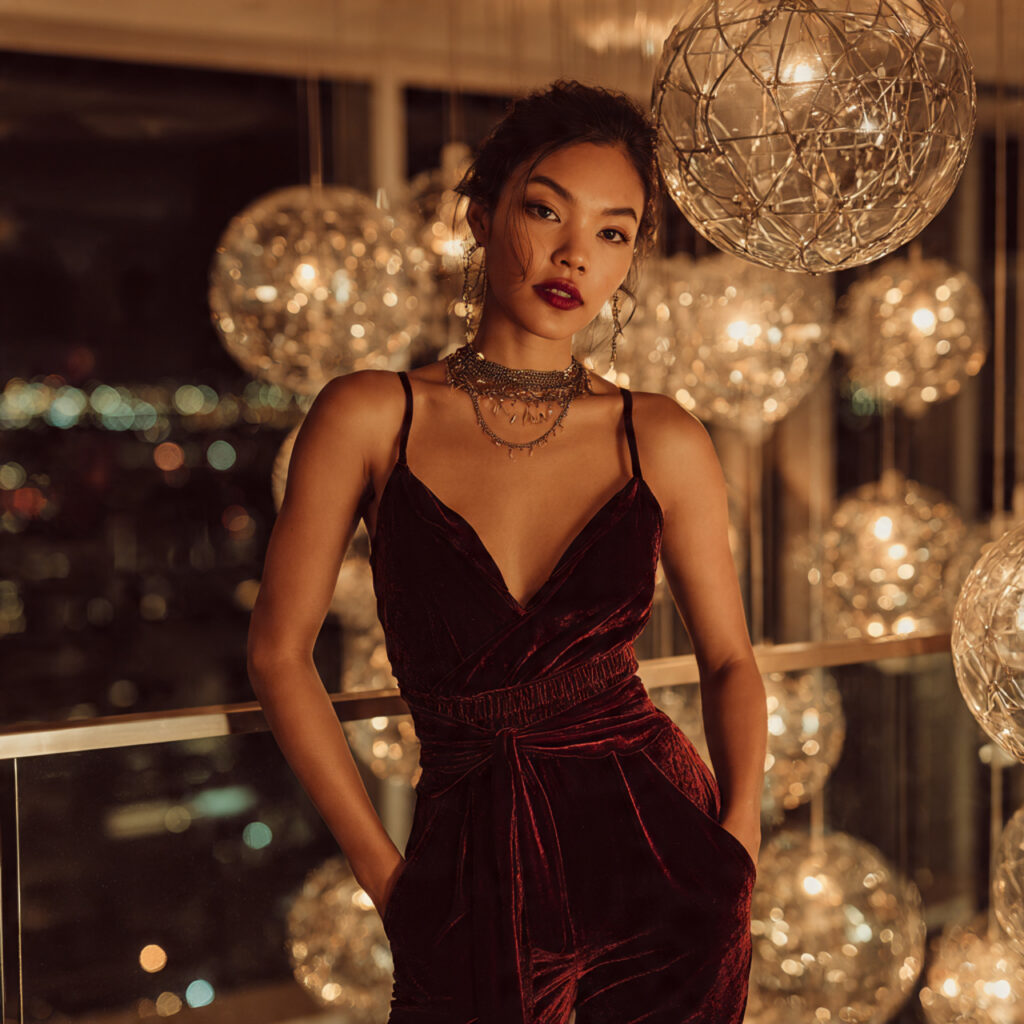 The Velvet Jumpsuit Idea