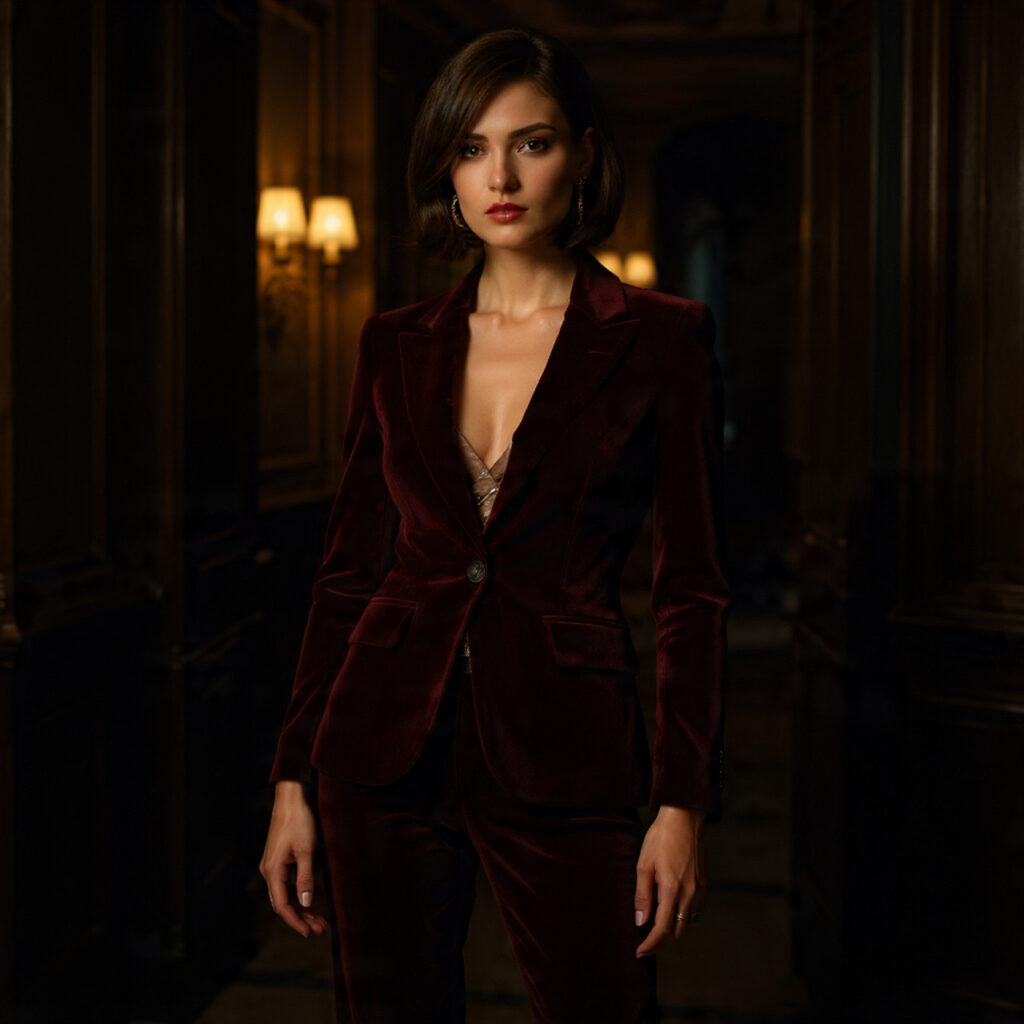 20 Best Party Outfit Ideas for Every Style & Occasion 2 Velvet Blazer and Trousers