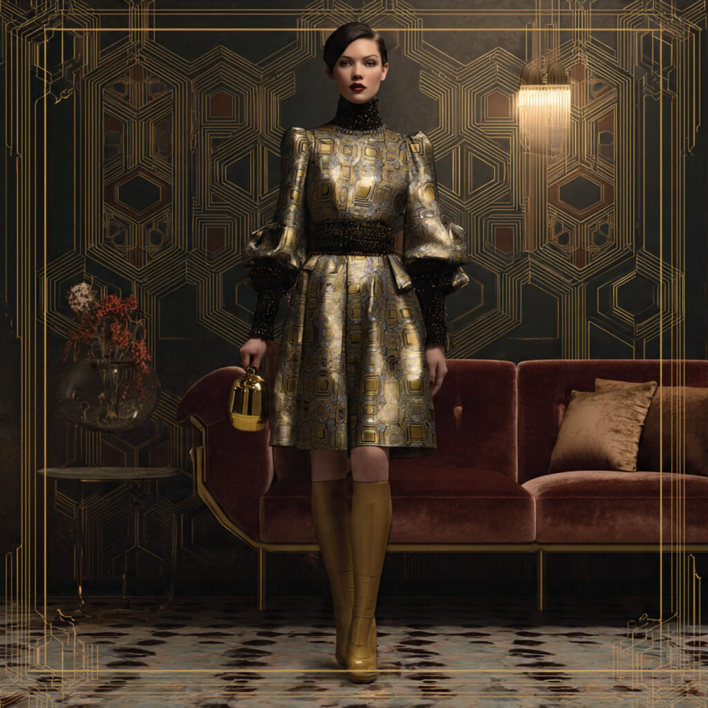 22 Trendy Unique Outfit Ideas That Break Trends & Redefine Fashion 22 Art Deco Metallic Sequences