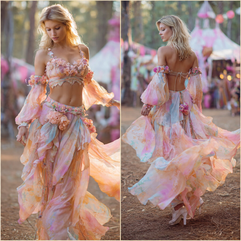 25 Trendy Festival Outfit Ideas to Elevate Your Music Festival Style 4 Ethereal Fairy Core Idea