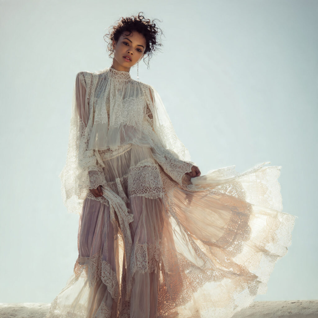 22 Trendy Unique Outfit Ideas That Break Trends & Redefine Fashion 13 Ethereal Romantic Lace Aesthetics