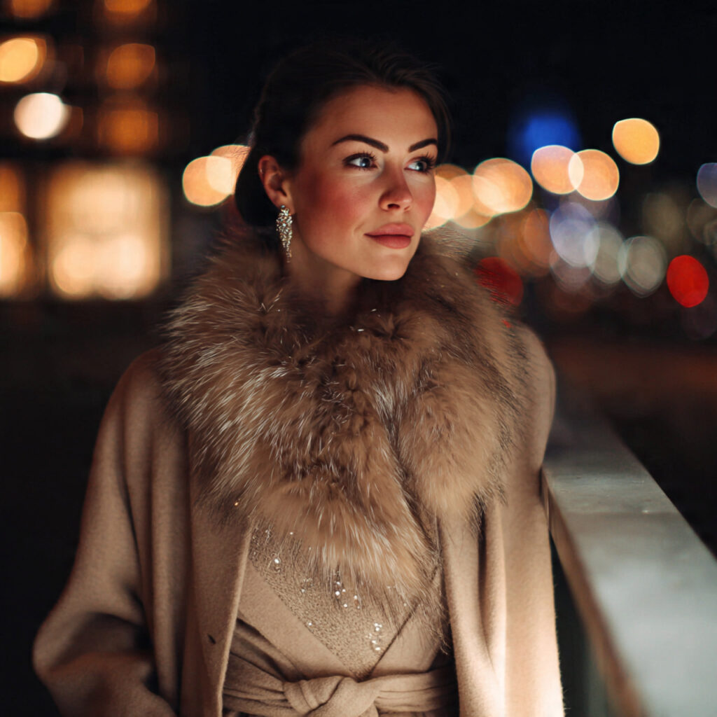 20 Trendy Cute Winter Outfits Ideas to Elevate Your Seasonal Wardrobe 6 Faux Fur Stoles and Evening Coats