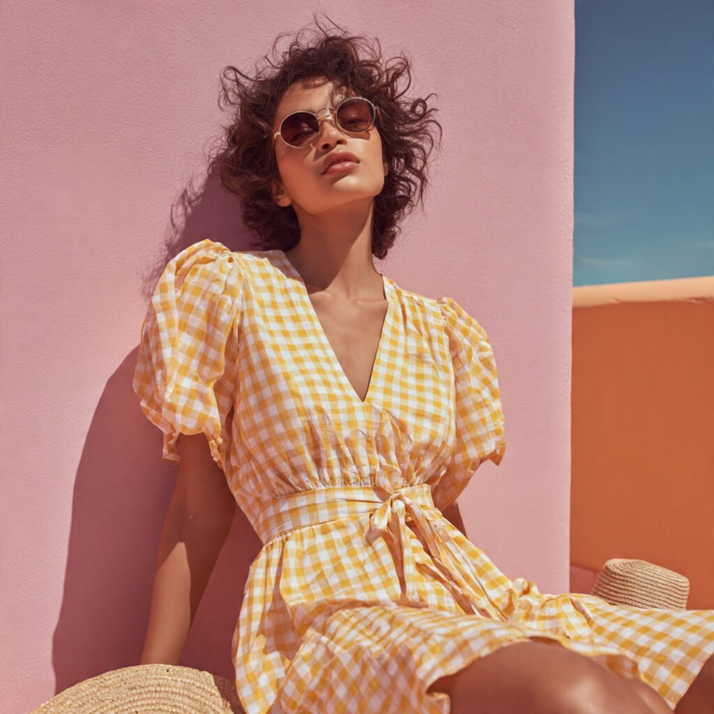 25 Trendy Western Outfit Ideas to Upgrade Your Wardrobe 20 Gingham Print Summer Dress Idea