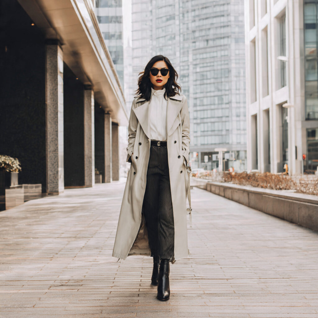 Longline Leather Trench Coats