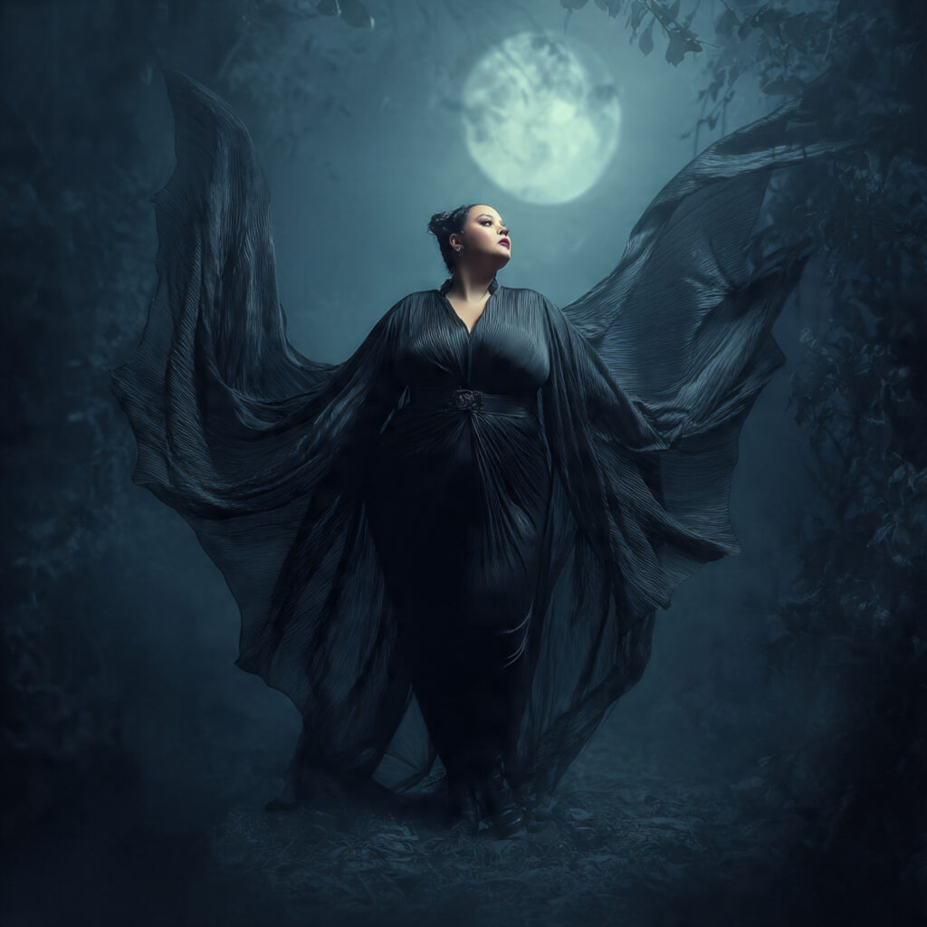 28 Best Plus Size Halloween Costume Ideas for a Stylish Spooky Season 24 Midnight Bat Spirit