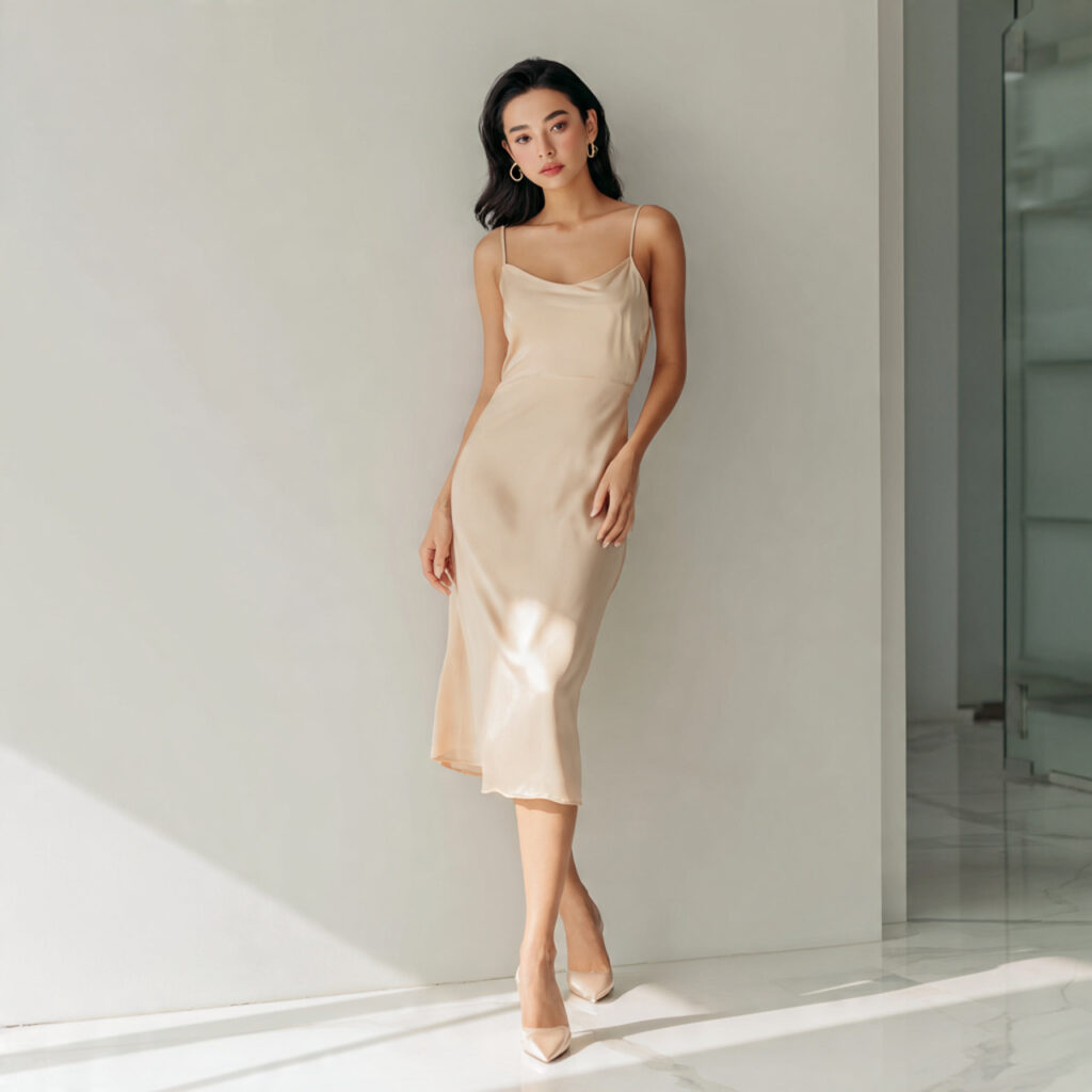 Nineties Minimalist Slip Dress Idea