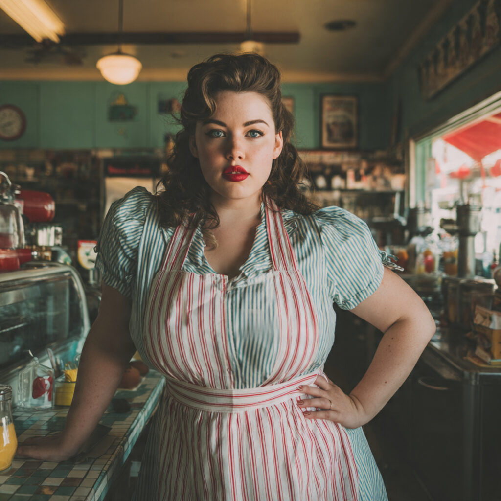 28 Best Plus Size Halloween Costume Ideas for a Stylish Spooky Season 10 Retro Soda Fountain Waitress