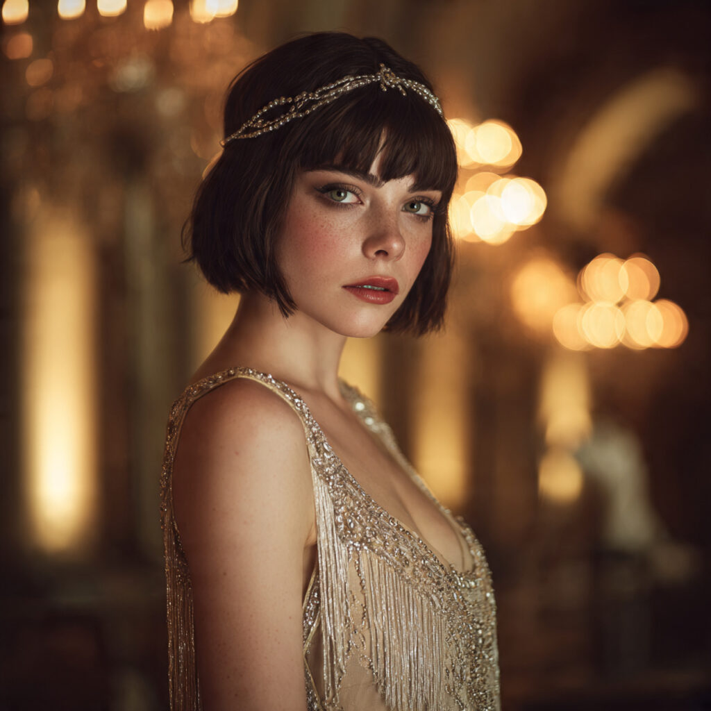 Roaring Twenties Beaded Flapper Style Idea