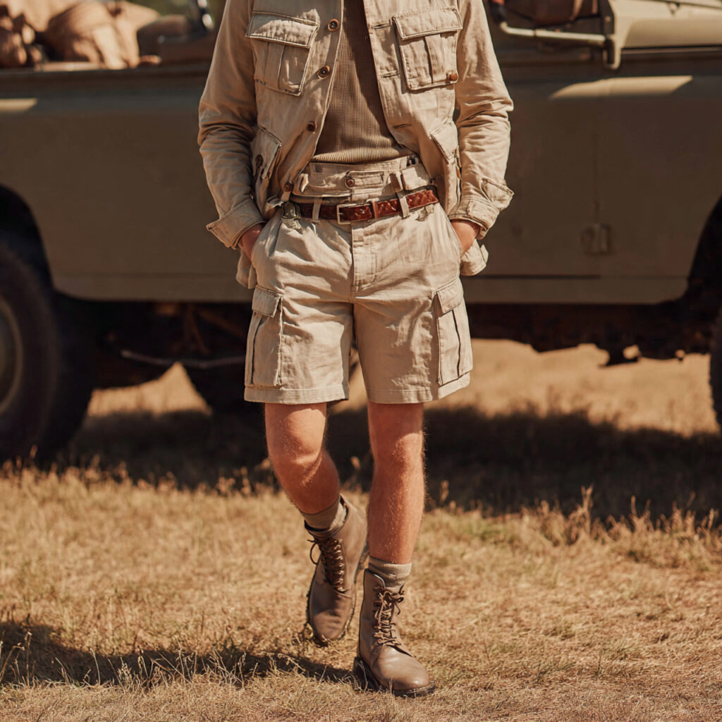 Safari Jacket Neutral Tone Idea